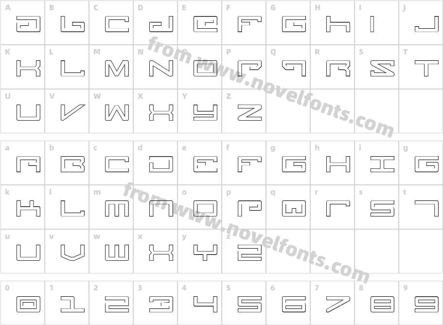 Legion OutlineCharacter Map