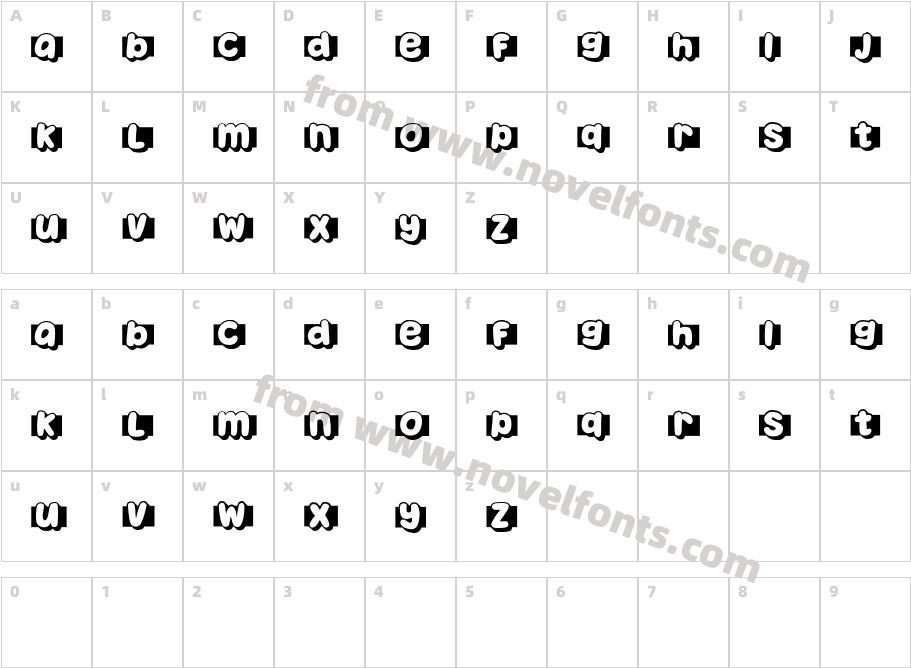 Brush RegularCharacter Map