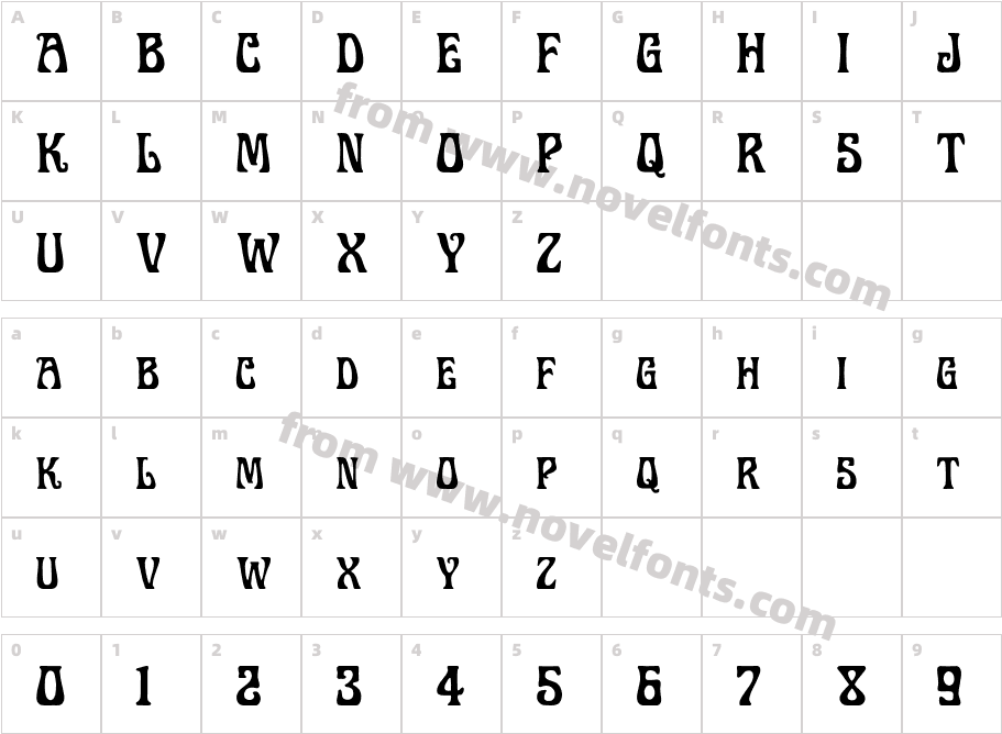 LegrandCharacter Map