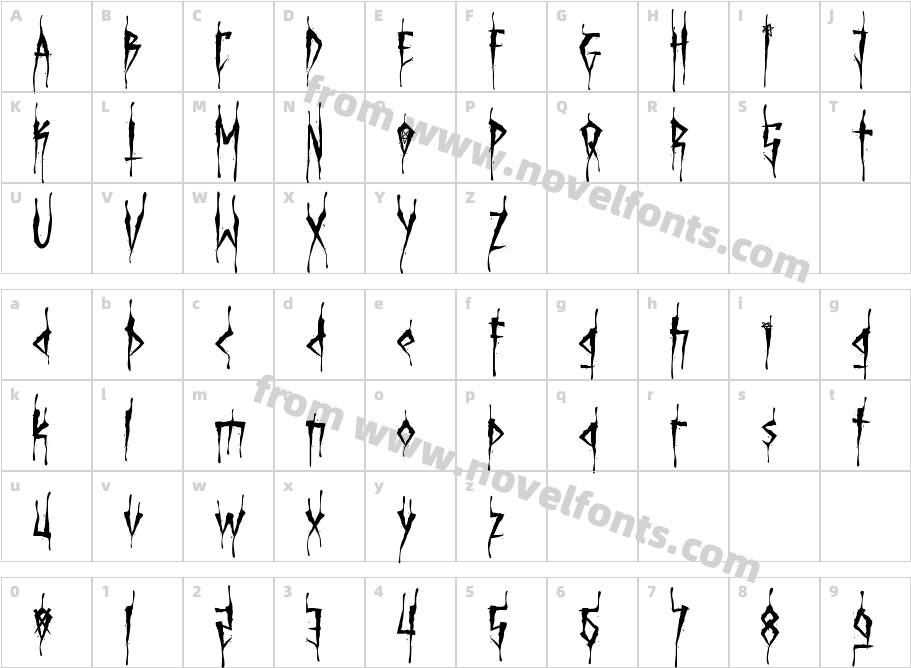 Brutal Brushstrokes FiveCharacter Map