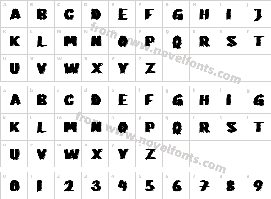Burning HungerCharacter Map