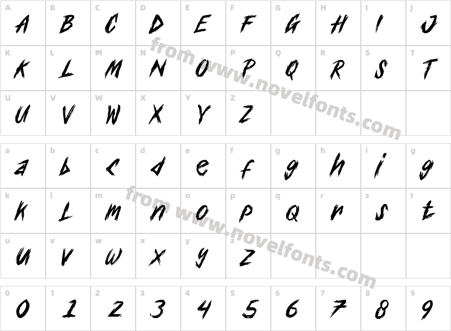 Buzzer RegularCharacter Map