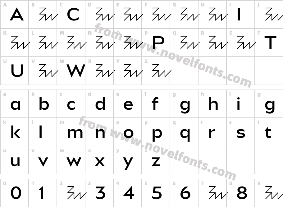 Bw Aleta No 10 MediumCharacter Map