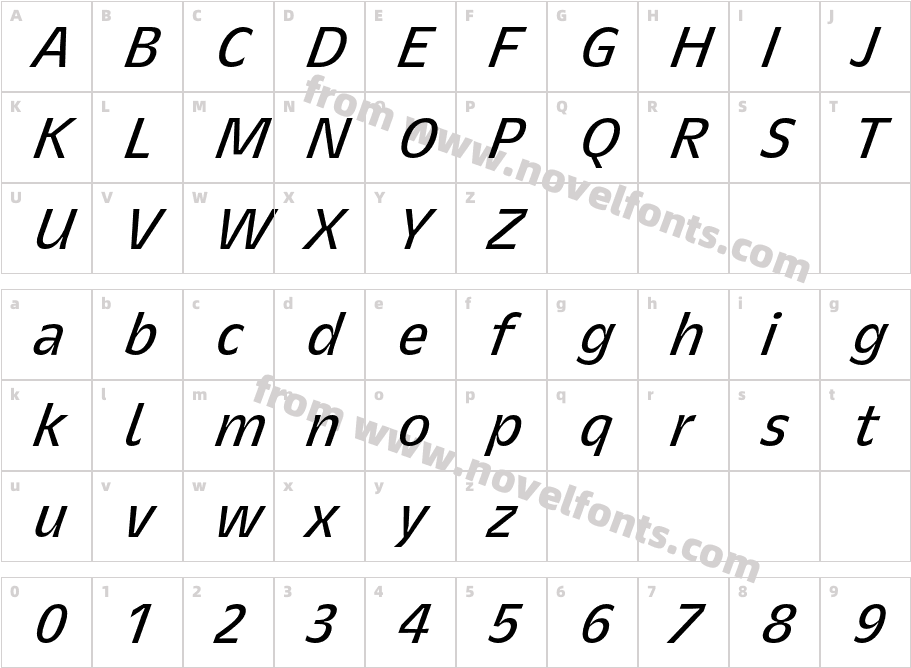 CAL i Was Like W05 Medium SlantedCharacter Map