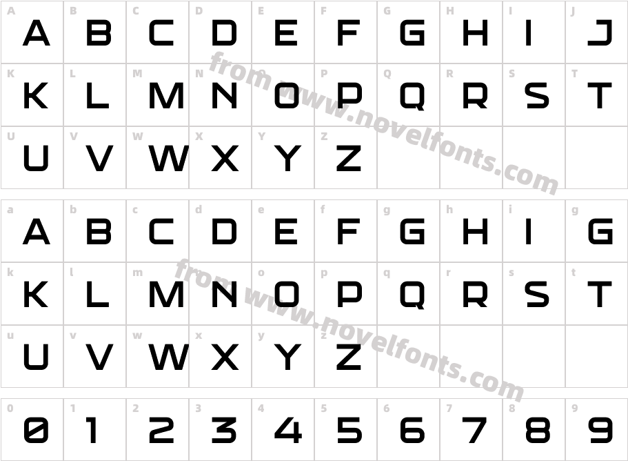 CARDOT SemiboldCharacter Map