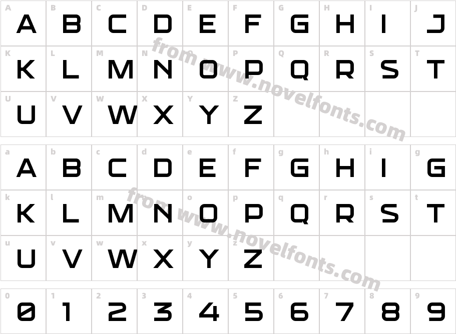 CARDOT SemiboldCharacter Map
