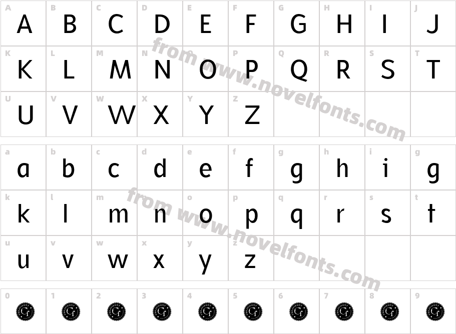 CF Gouble Demo RegularCharacter Map
