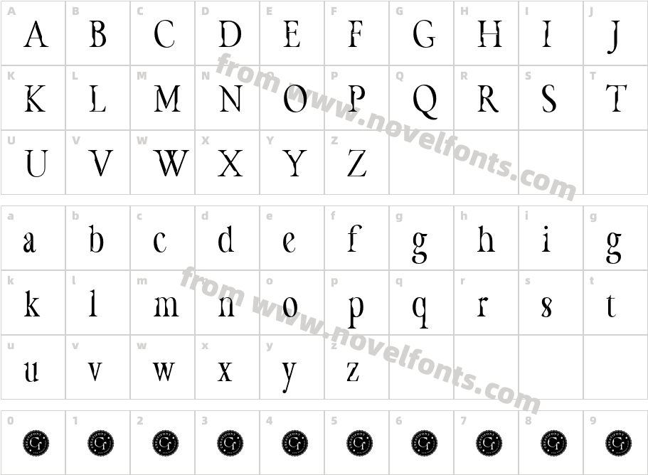 CF Havarti Demo RegularCharacter Map