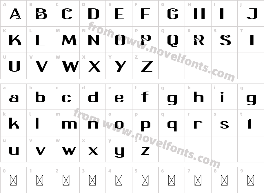 CF Jingle & Mngle Bold Sem ExpCharacter Map