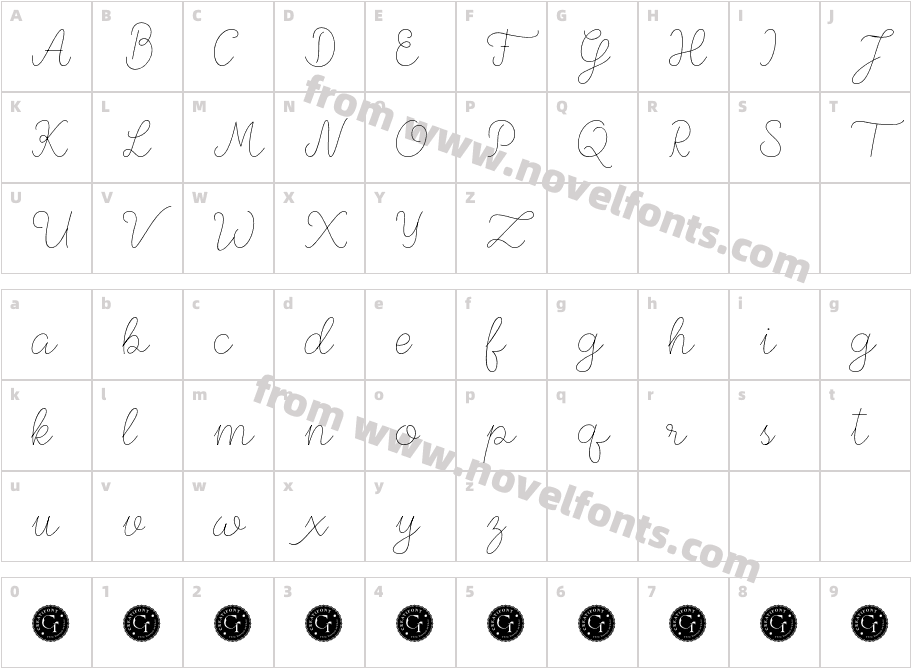 CF Mariline Demo RegularCharacter Map
