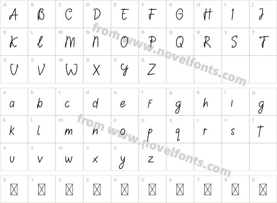 CF Sotten Demo RegularCharacter Map