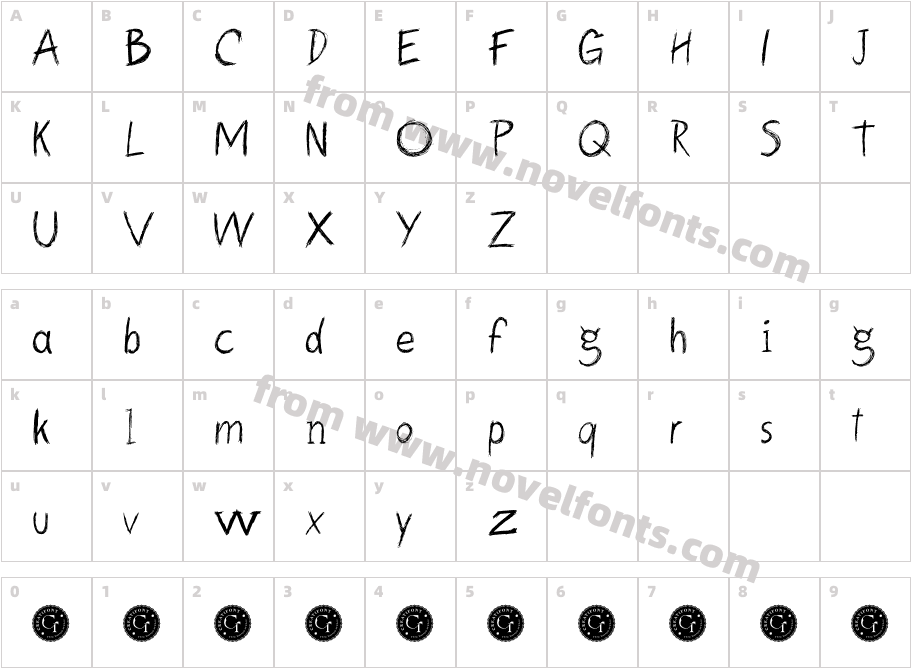 CF Tetragone Demo RegularCharacter Map