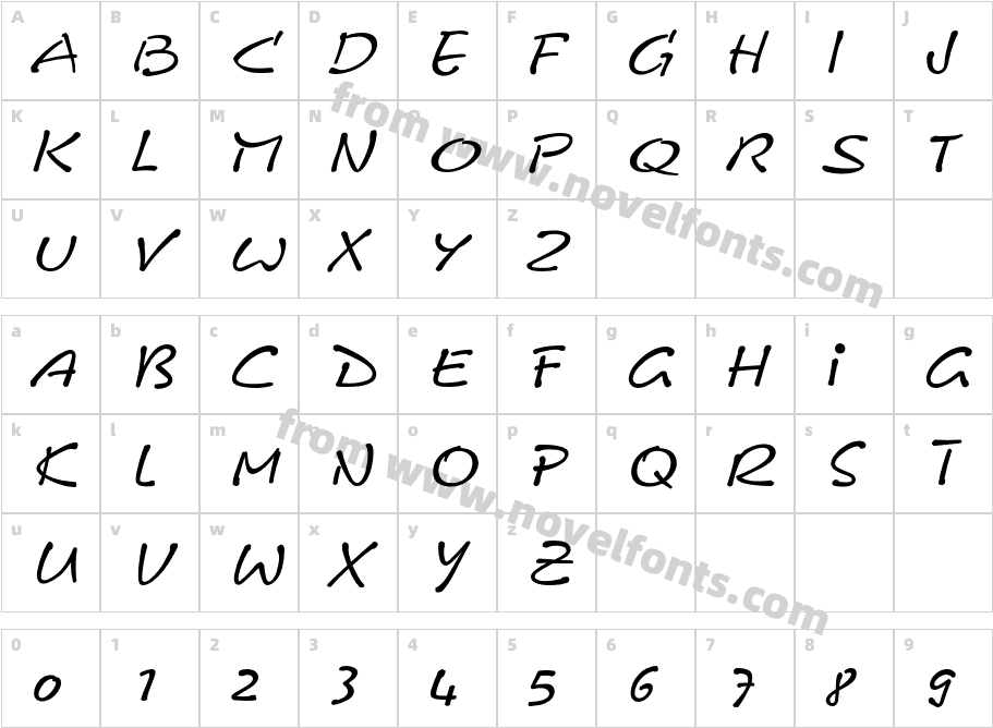 Leobelix-RegularCharacter Map