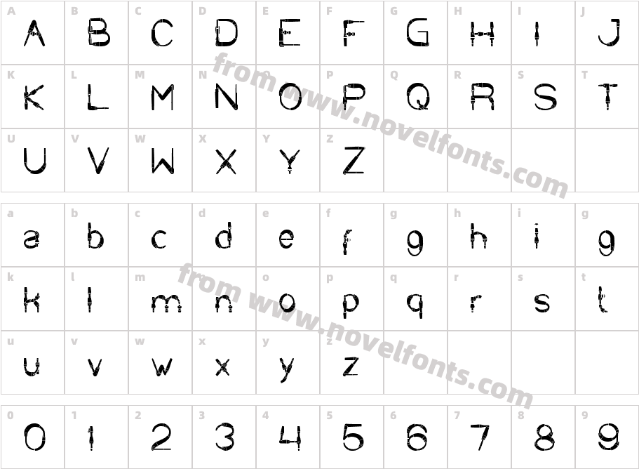 COPPERCharacter Map