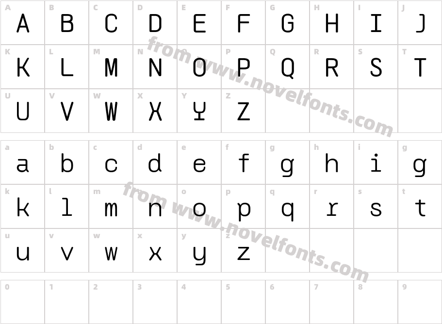 CS Claire Mono Demo RegularCharacter Map