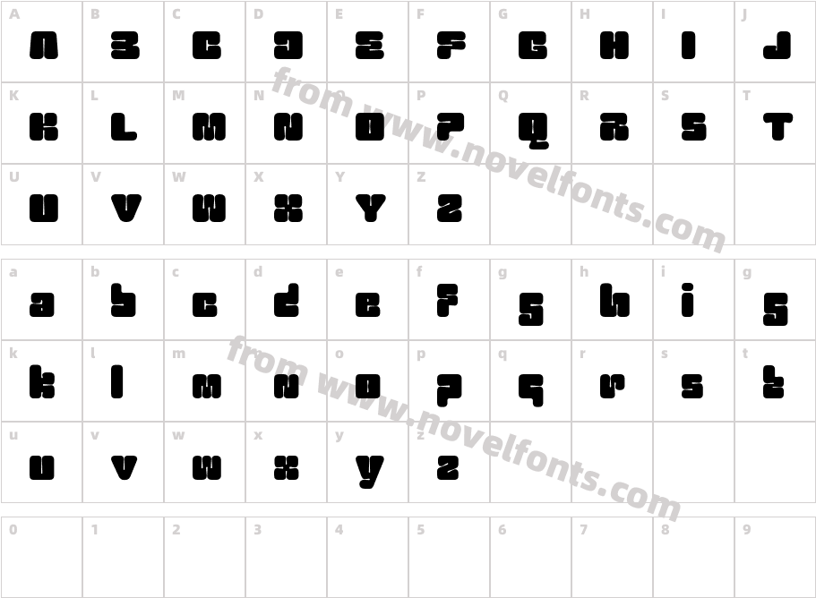 CS Garlic Demo RegularCharacter Map