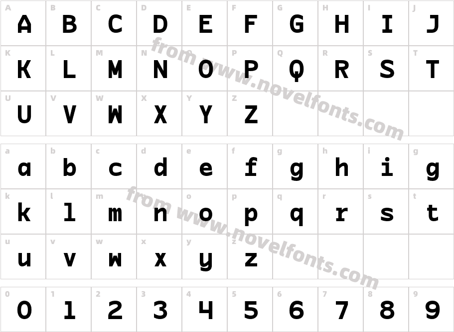 CS Gayle Mono RegularCharacter Map