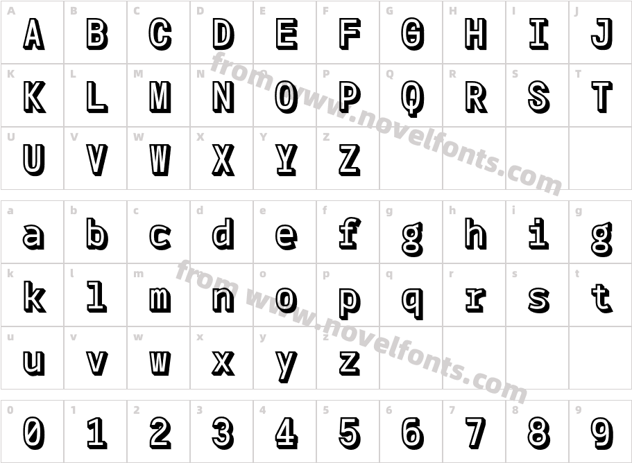 CS Genio Mono Extrude RightCharacter Map