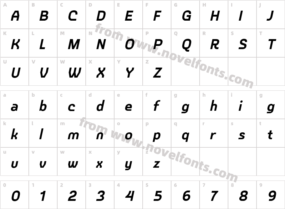 CS Halsey ItalicCharacter Map