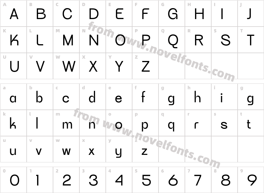 CS Kalimer RegularCharacter Map