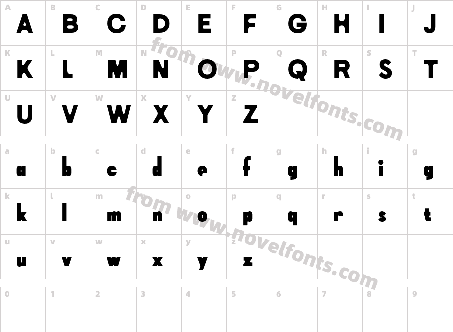CS Violeta Demo RegularCharacter Map