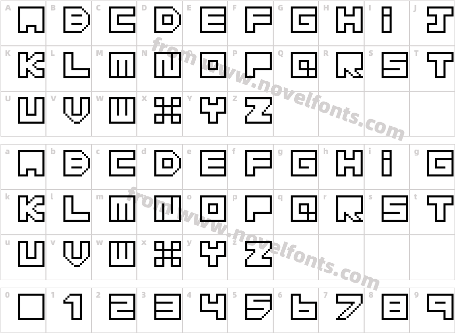 CUBE RegularCharacter Map