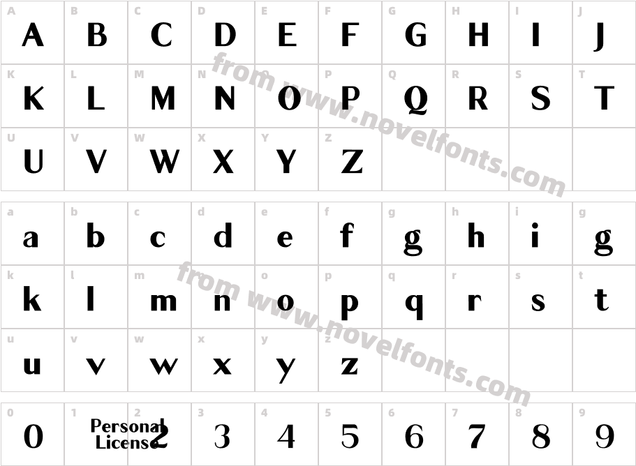 Cagile SemiboldCharacter Map