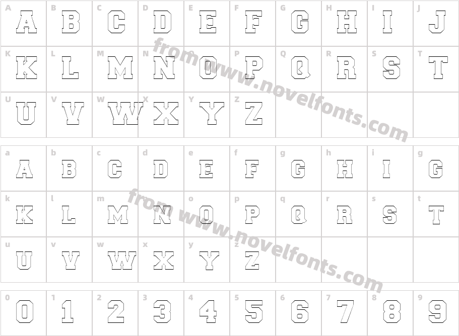 Letter Sweater Open Display SSi NormalCharacter Map