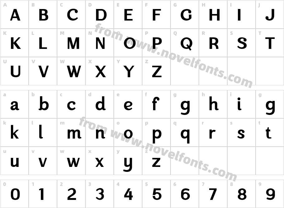 Campaign Sans Serif RegularCharacter Map