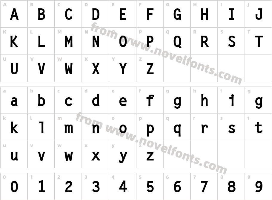 LetterGotLBolCharacter Map