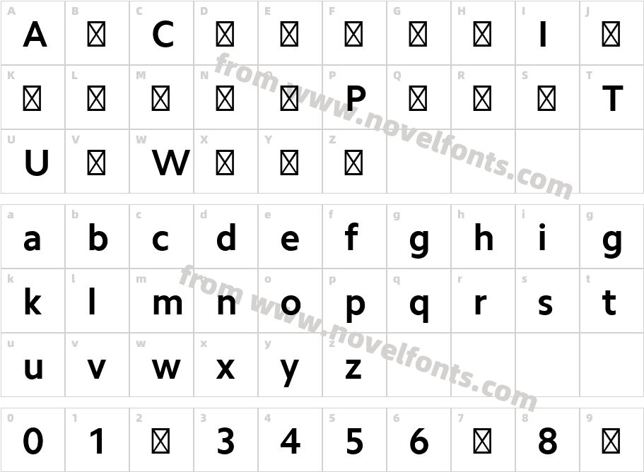 Camphor Pro BoldCharacter Map