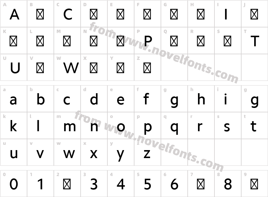 Camphor Pro MediumCharacter Map