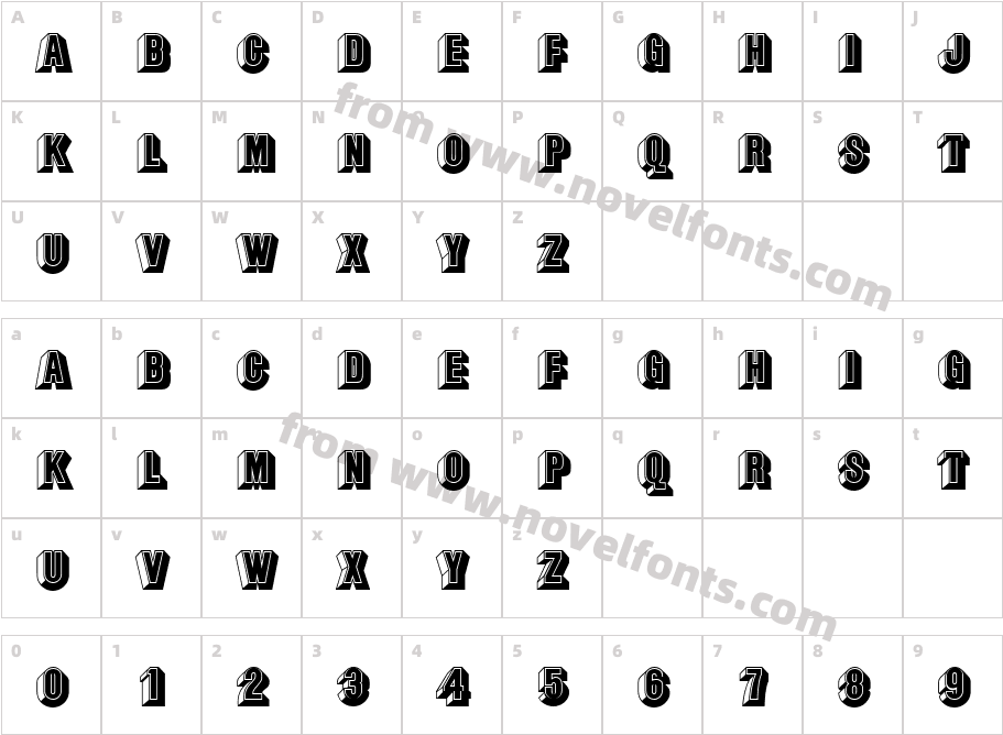 148-CAI978Character Map