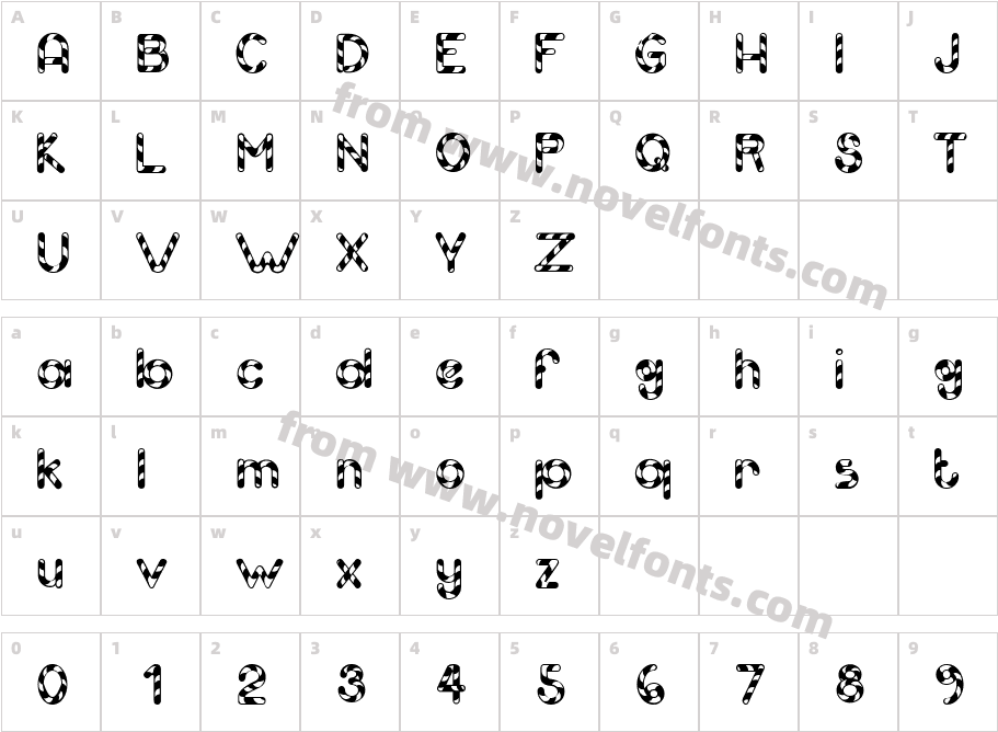 Candy Cane MatchCharacter Map