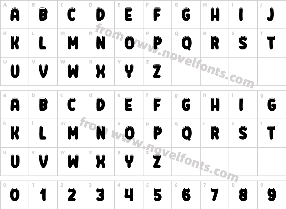 Candy Sweet SugarCharacter Map