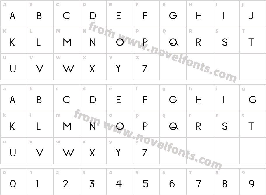 Canera SemiboldCharacter Map
