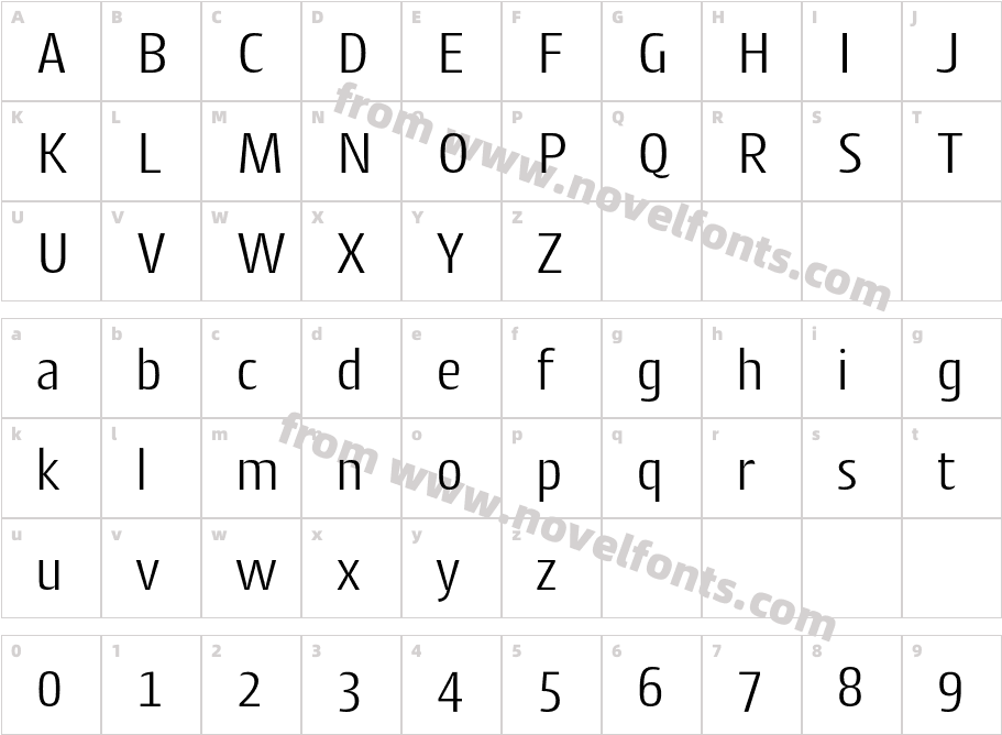 Cantiga LightCharacter Map