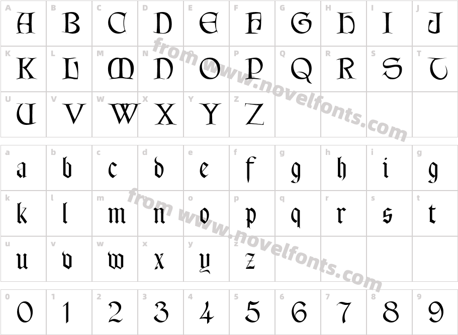 LettergicalCharacter Map