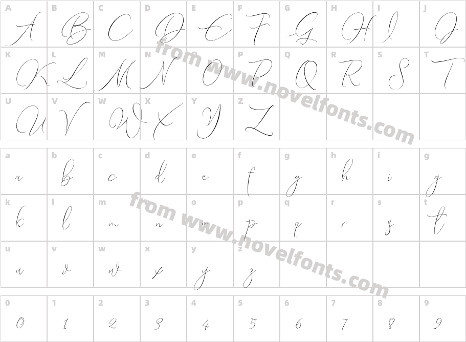 Canvas Pointed ScriptCharacter Map