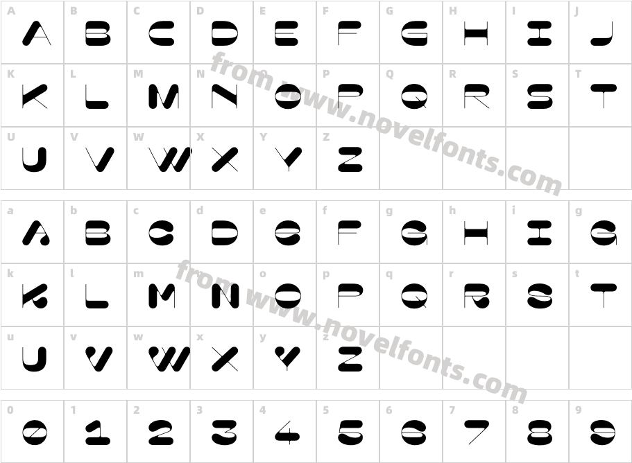 Capsule RegularCharacter Map