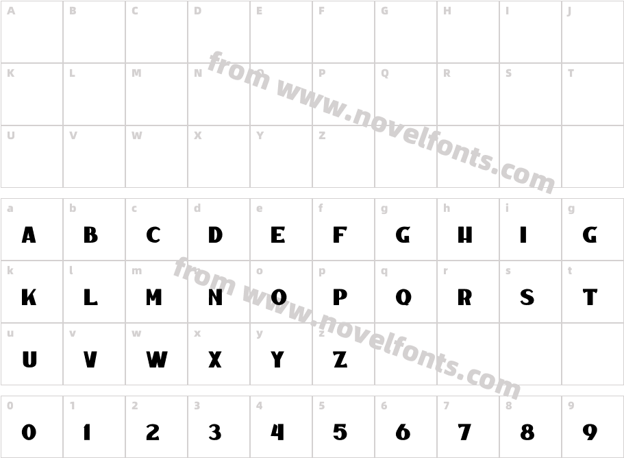 Caravan 03Character Map