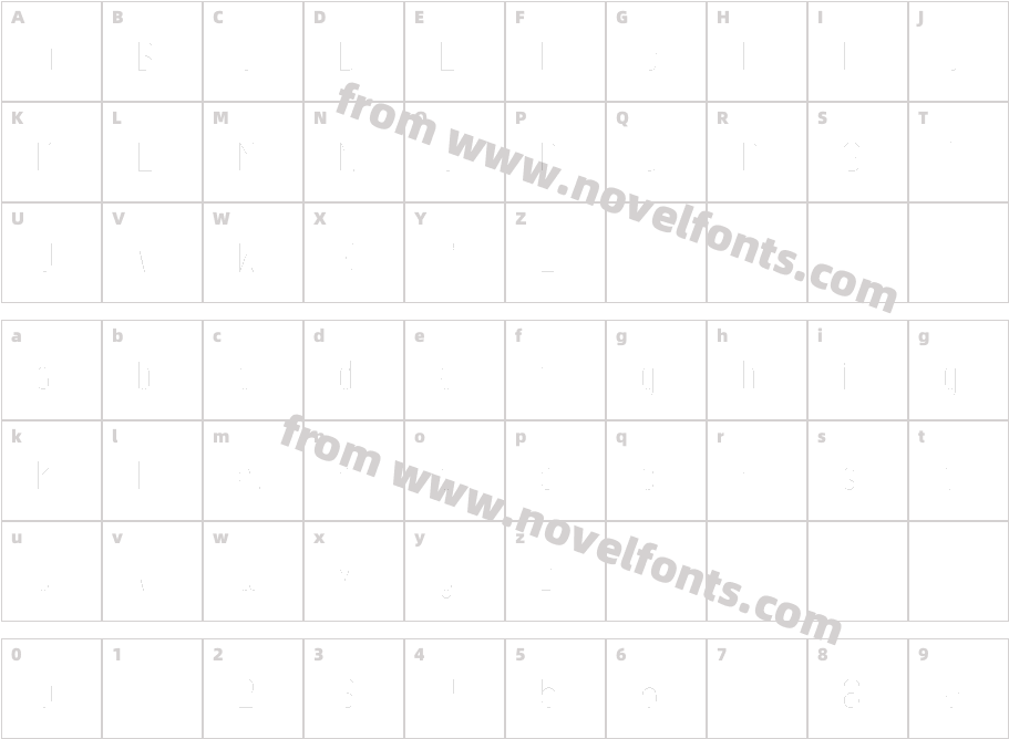 CarlineCharacter Map