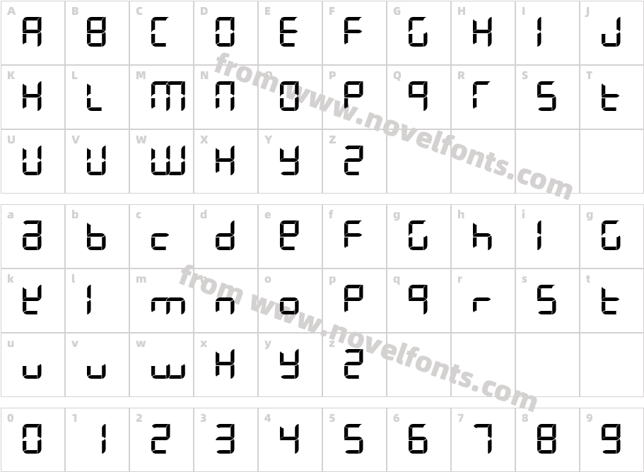 Letters Laughing at their ExecutionCharacter Map