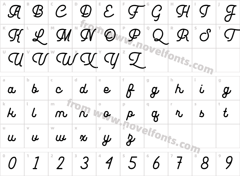 LeuthiklineDemoRegularCharacter Map