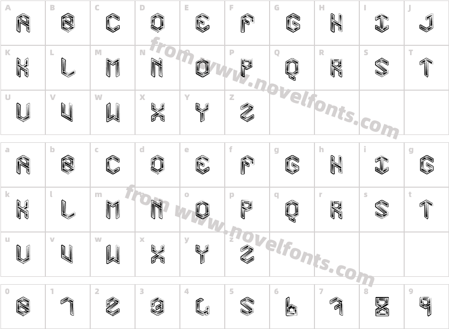 Level 01 BoldCharacter Map