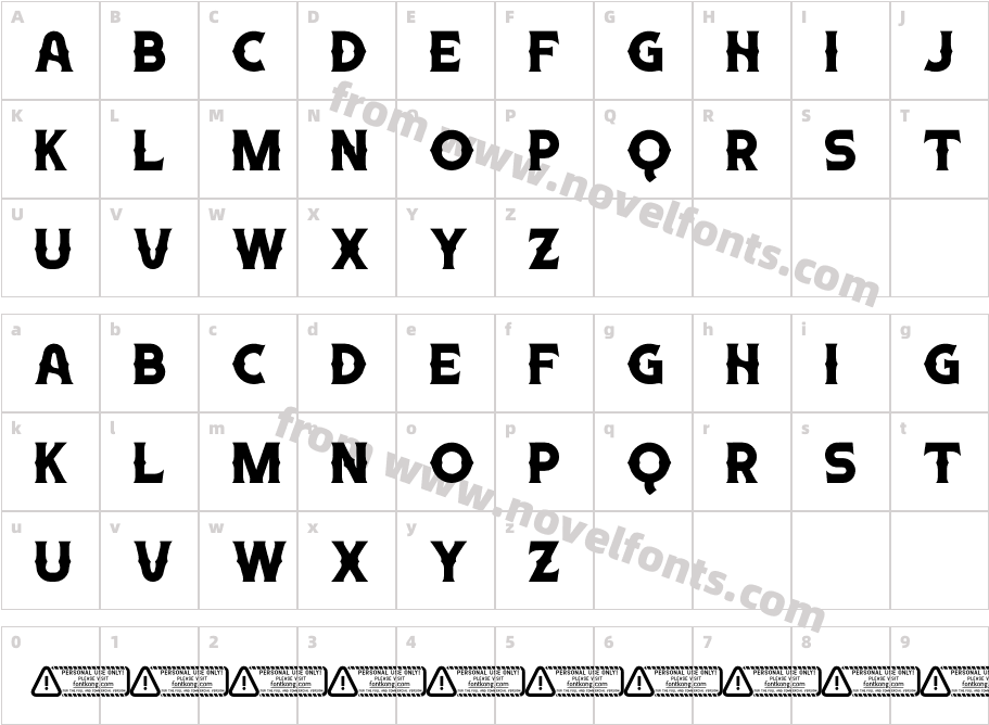 Casthalia PERSONAL USE ONLY!Character Map