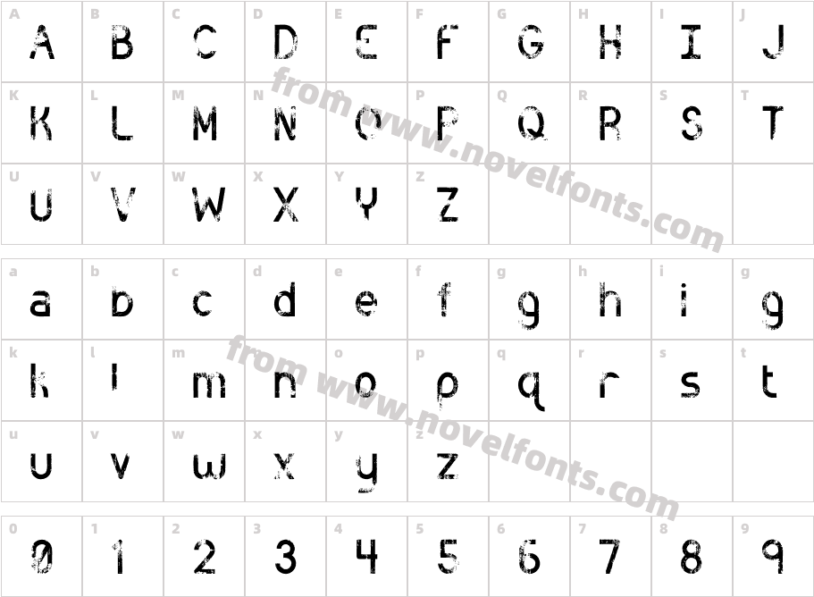 Catenary GuerrillaCharacter Map