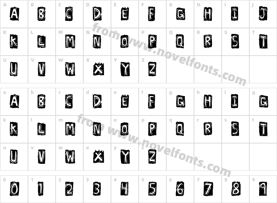 LexographerCharacter Map