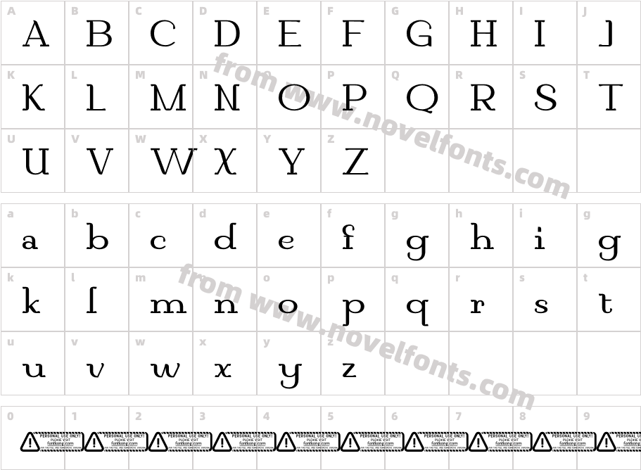 Cemora PERSONAL USE ONLY!Character Map
