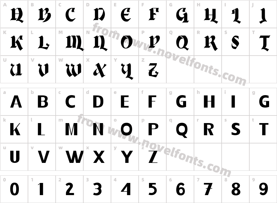 Cerro Bonete RegularCharacter Map